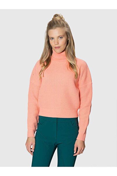 Roman Balıkçı Yaka Firuze Yün Triko Somon K1879207_020