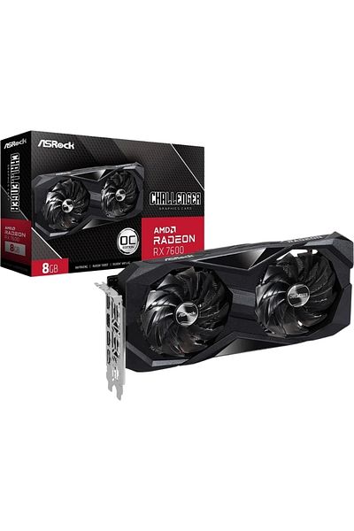 ASROCK 8gb Rx7600 Challenger 8gb Oc Gddr6 128bit Hdmı-dp Pcıe 4.0