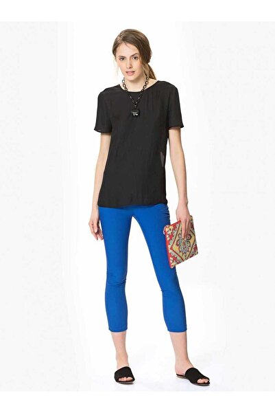 Roman Sırtı Açık Bluz Siyah Y9913001_001