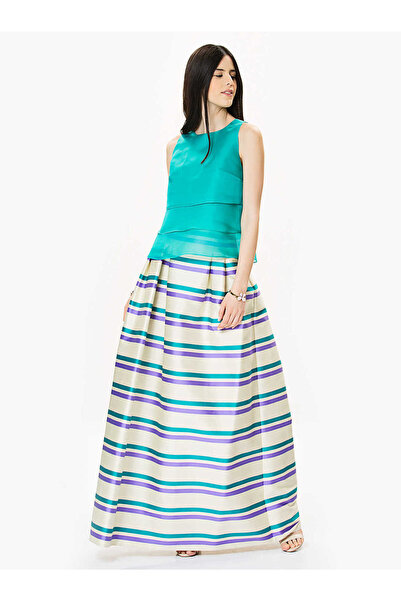 Roman Çizgili Kabarık Etek Orginal Y9915007_050