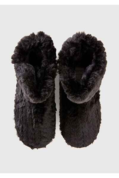 United Colors of Benetton Μαύρες Γούνινες Γυναικείες Μπότες