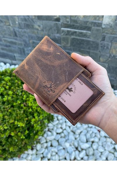 Westpolo 2 in 1 Genuine Leather Wallet Card Holder