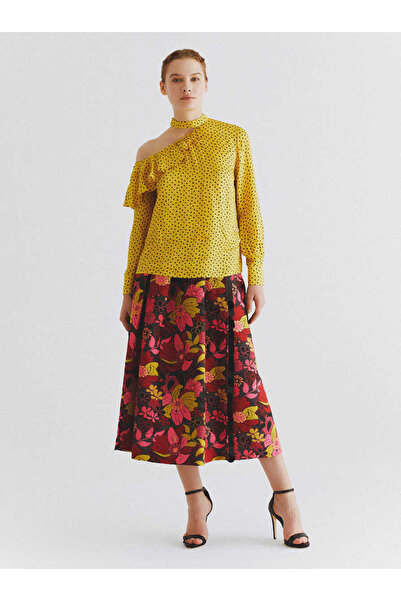 Roman Tek Omuz Puantiyeli Bluz Standart Renk K2013058_089