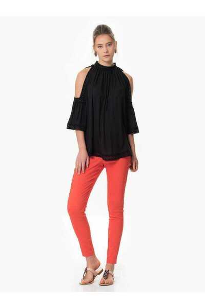 Roman Dar Paça Pantolon Mercan Y1612024_030