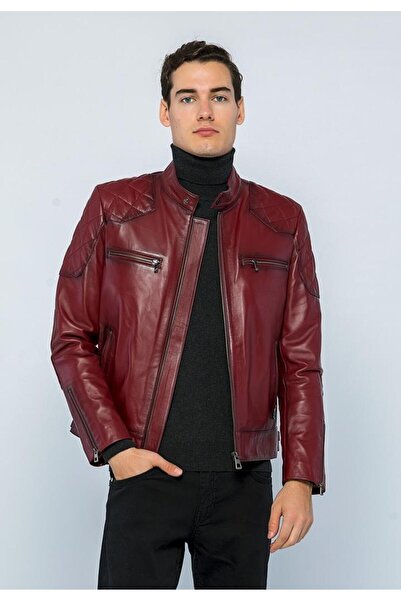 Basics&More Erkek Deri Ceket E-1042