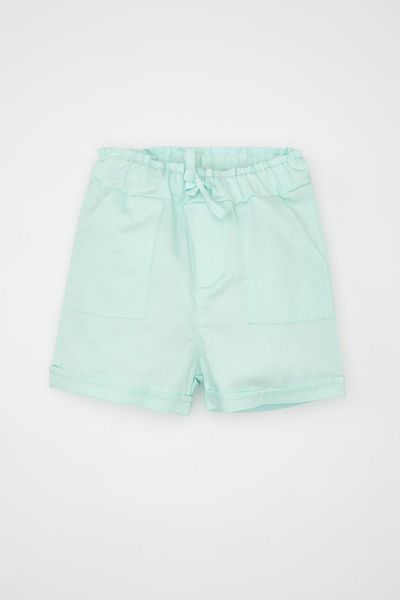 DeFacto 2-teiliges Set für Babys, Mädchen, kurzärmelige Bluse mit Rüschendetails, Shorts C5168a524sm