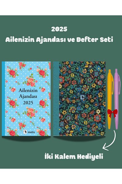 Metis Yayınları 2025 Agenda and Notebook Set for Your Family - Pen and Metis Publications