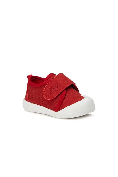 Vicco أحمر - حذاء رياضي للأطفال باللون الرمادي Anka Daily First Step Shoes21 950-e19k-224