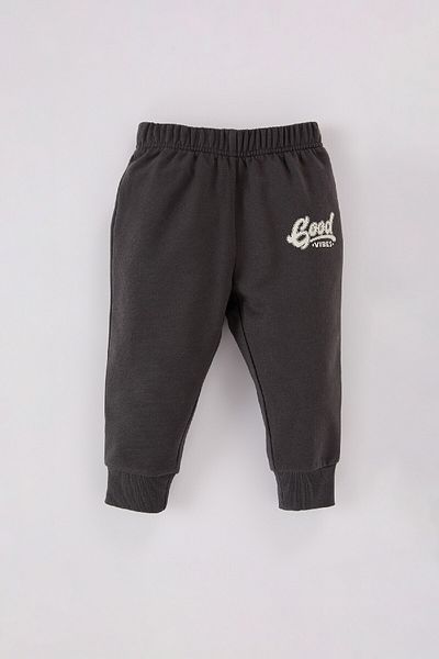 DeFacto 2-Piece Set with Crew Neck Printed Sweatshirt and Elastic Sweatpants for Baby Boy - D0724A524Wn
