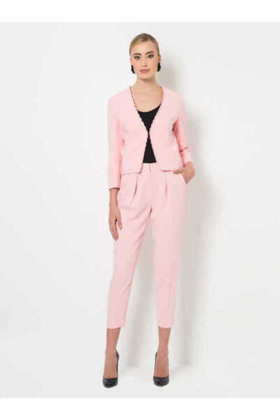 Roman Yarım Paça Pantolon Açık Pembe Y1512038_039