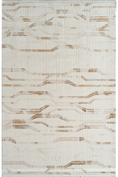 ATLAS HALI Çınar CY04A Vizon Turuncu Akrilik Yumuşak Dokulu Halı Karademir Home