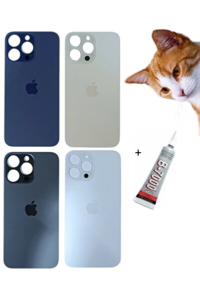 SDT iPhone 14 PRO MAX Arka Batarya Pil Kapağı DERİN MOR (B7000 15 ML Yapıştır...