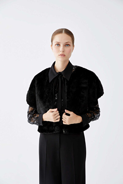 Roman Fermuar Detaylı Yelek Siyah K2217003_001