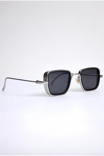 Della Pianto Black Silver Unisex Sunglasses