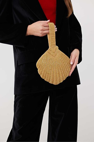 Roman Boncuk İşlemeli Çanta Standart Renk K2381504_089