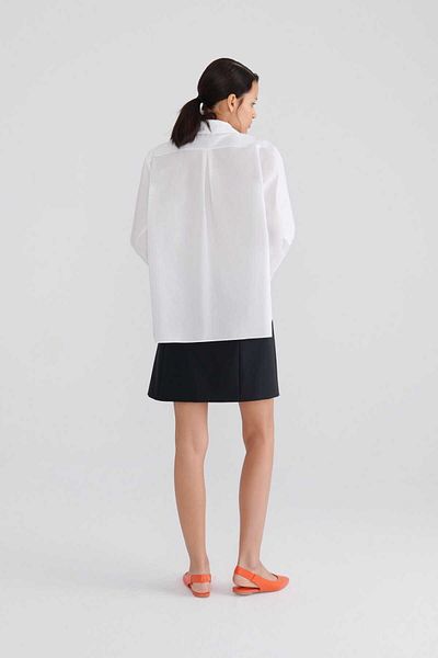 Roman White Tie-Up Women's Shirt - K2313523_002
