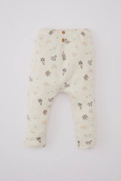 DeFacto Unicorn Patterned Baby Girl T-Shirt and Leggings - Long Sleeve Set of 2 B9655a524sp