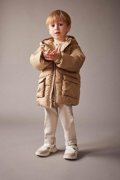 DeFacto Pufferjacke mit Kapuze und Fleecefutter für Baby Jungen A2212a523wn