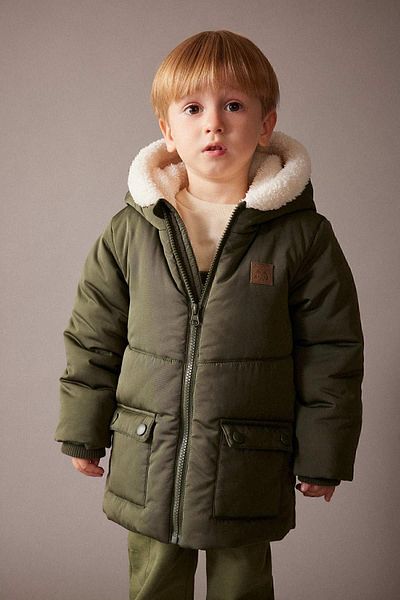 DeFacto Wasserabweisende Steppjacke aus Fleece für Babys (J) Century mit Kapuze A2843a523cw