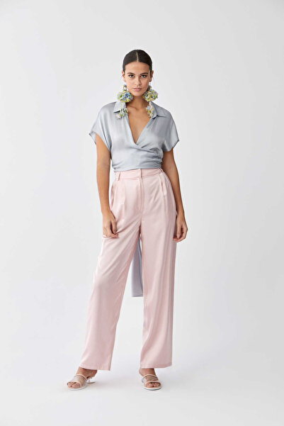Roman Bol Paça Cep Detaylı Pantolon Pudra Y2012077_055