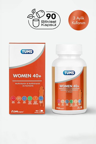Tums 40 Multivitamin and Multimineral 90 Enteric Capsules for Women - Special Multivitamin Support