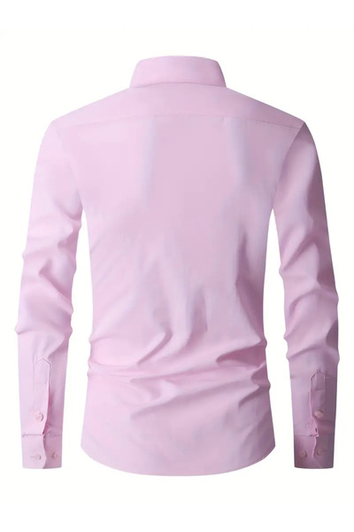 NO4 ΠΟΥΚΑΜΙΣΟ ΣΑΤΕΝ ΟΜΑΔΙΚΟ ΦΟΡΕΜΑ SLIM FIT CUT