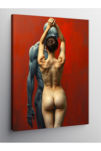 ekart Kanvas Tablo Nü Kadın Figürü