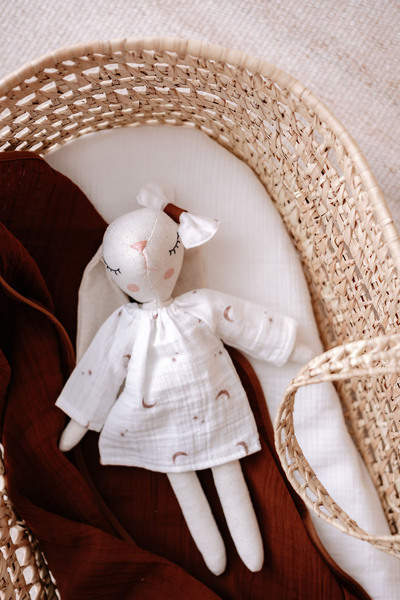 TBA COLLECTION Kız Tavşan Müslin Uyku Arkadaşı | Boho Moons