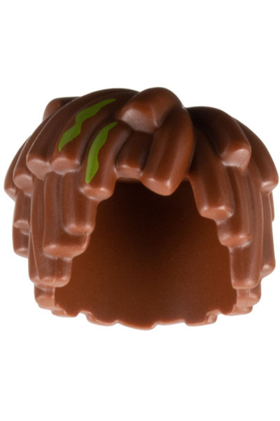 LEGO Orjinal Aksesuar Moc Minifigür Minifigure Dağınık Koyu Turuncu Erkek Saç...