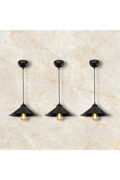 OSC HOME Japanese 3-Piece Chandelier Set