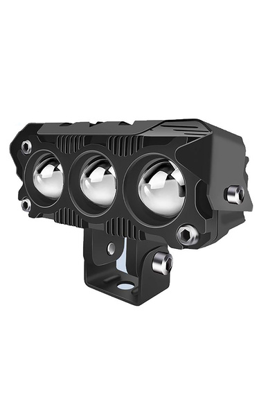 Mega Oto Market Led Spot Işık Ve Sarı Beyaz Projektör Lens 3 Gözlü Dikdörtgen...