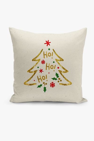 Filamente New Year Christmas Pattern Double Sided Digital Printed Throw Pillow Cover