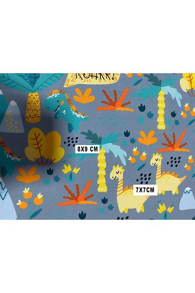 podyum baskı Haina de ploaie din stofa micro parașuta și pantaloni scurți din țesătură cu imprimare digitală din dinozaur 147x100 cm