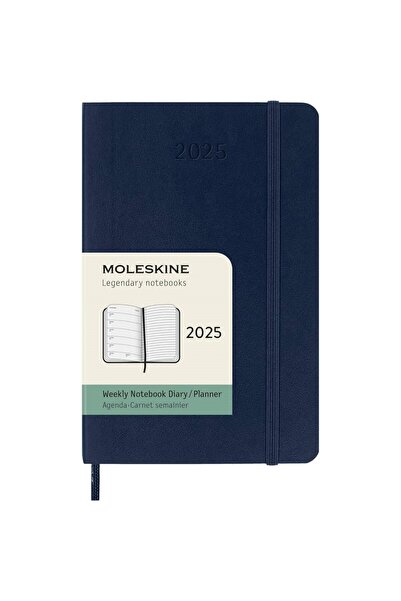 Moleskine غطاء ناعم باللون الأزرق الياقوتي، جدول أعمال أسبوعي لمدة 12 شهرًا -...