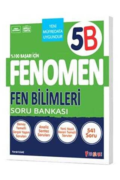 Gama Yayınları FENOMEN 5.SINIF FEN BİLİMLERİ SORU BANKASI (B)