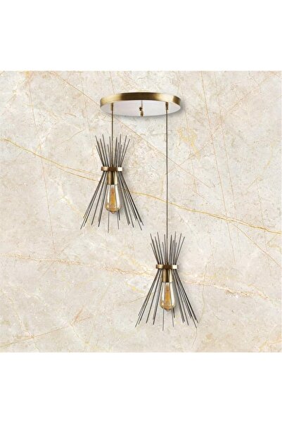 OSC HOME AYDINLATMA TASARIM Kirpi Eskitme 2li Avize Caka