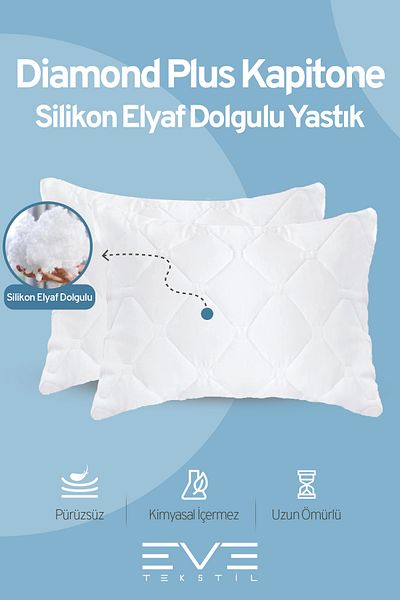 Eve Tekstil 6 Pieces Diamond Plus Quilting Pillow 50*70 cm 800 Gr