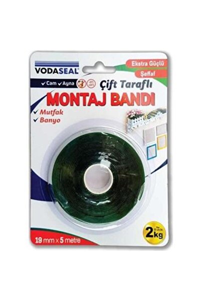 Vodaseal Vodeseal Şeffaf Montaj Bandı 19mm X 5mt