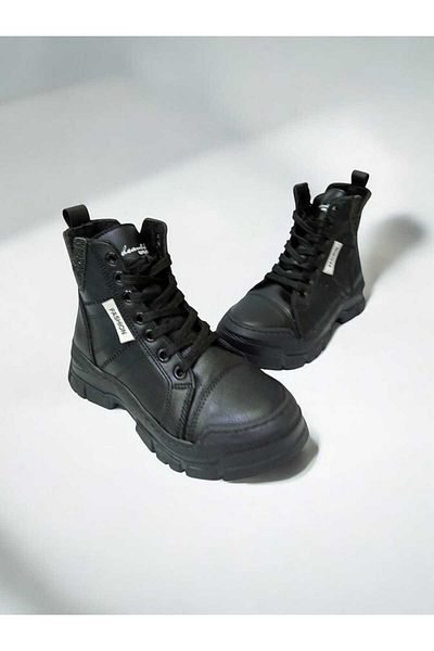 pediashoes Детски ботуши за момичета с цип, връзки и неплъзгаща се подметка, стил 2025