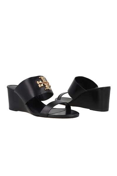 Tory Burch Everly 65MM Wedge Black Sandals 81616
