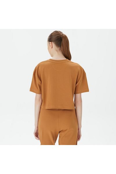United 4 Unıted4 Classic Women's Brown Crop T-Shirt