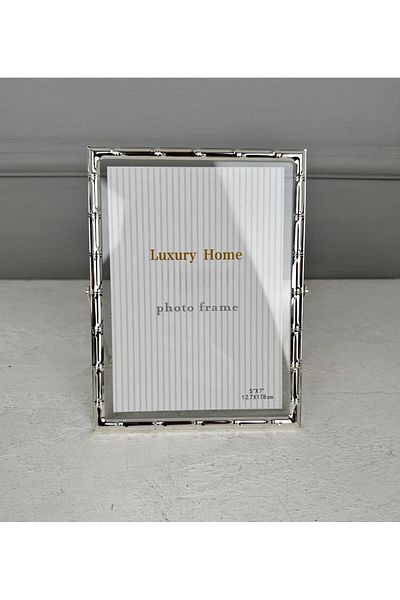 PEKİBU CADRU METAL DE LUX MODEL BAMBOO ARGINTIU 13x18 CM