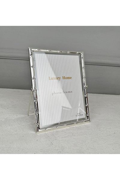 PEKİBU CADRU METAL DE LUX MODEL BAMBOO ARGINTIU 13x18 CM