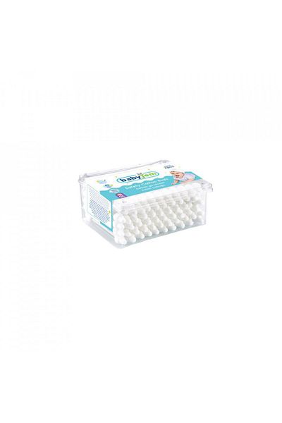 Babyjem Betisoare de urechi cu protectie pentru bebelusi si copii 60 buc BabyJem