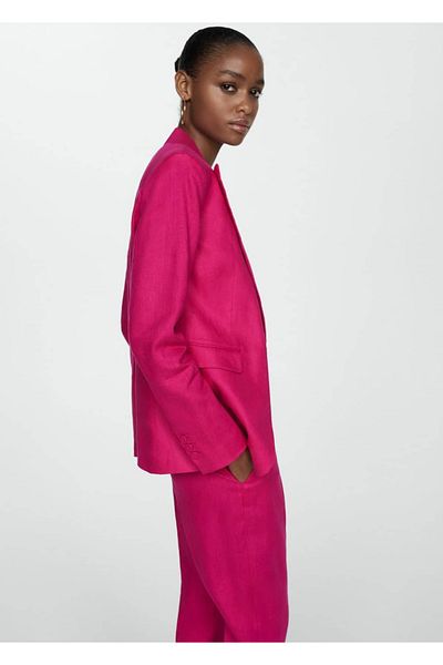 MANGO Woman Jachetă blazer din material 100% in