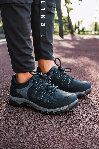 Riccon Czarne buty trekkingowe męskie 00127053