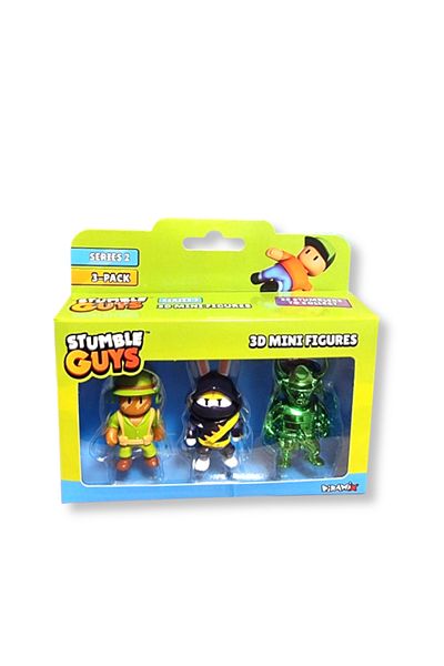 TOYFEST The Stumble Guys Series 2 - مجموعة مجسمات صغيرة ثلاثية الأبعاد مكونة من 3 قطع - Private Davis - Furiken - Sei Taishogun