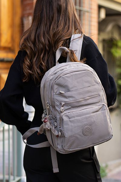 YOGII Lores Model Water Resistant Unisex Laptop Multi-Eye Travel School και καθημερινό σακίδιο πλάτης με θήκη