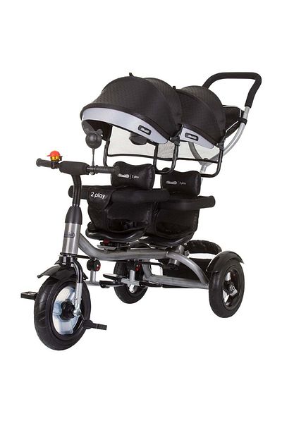Chipolino Tricicleta gemeni Chipolino 2Play obsidian silver