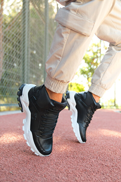 Riccon Unisex černé a bílé tenisky - 0012108